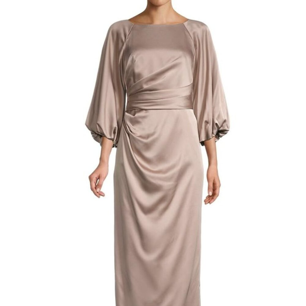 Theia Satin Gown